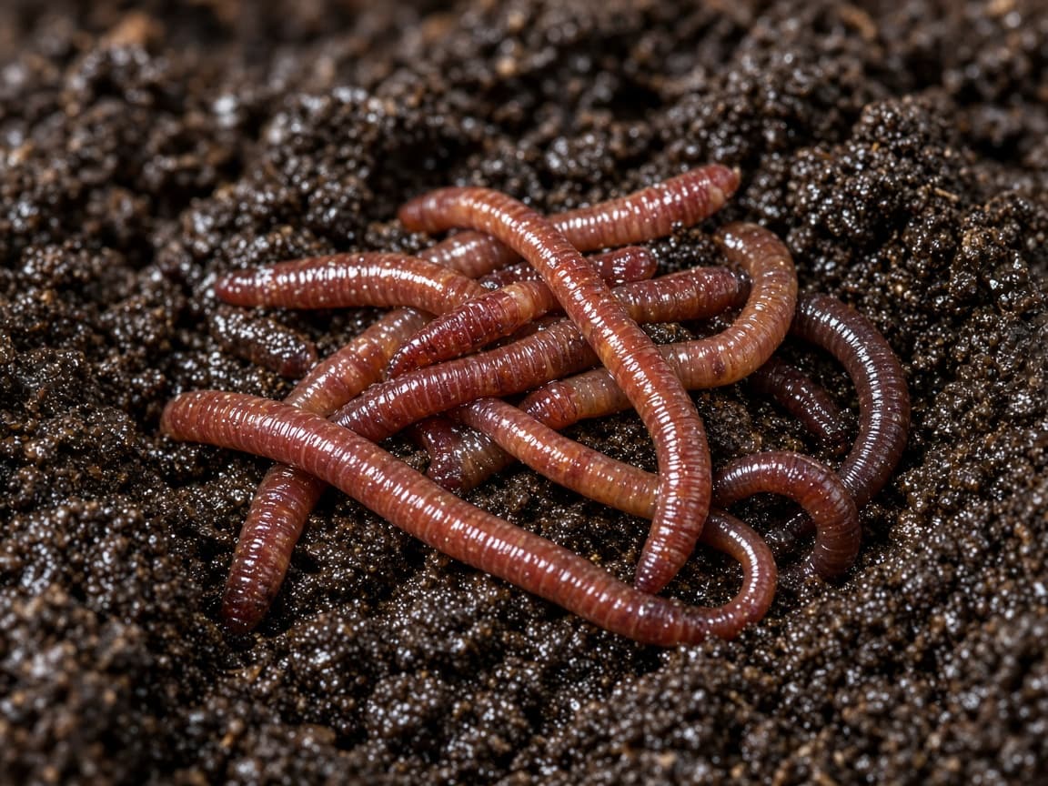 European red wiggler earthworms